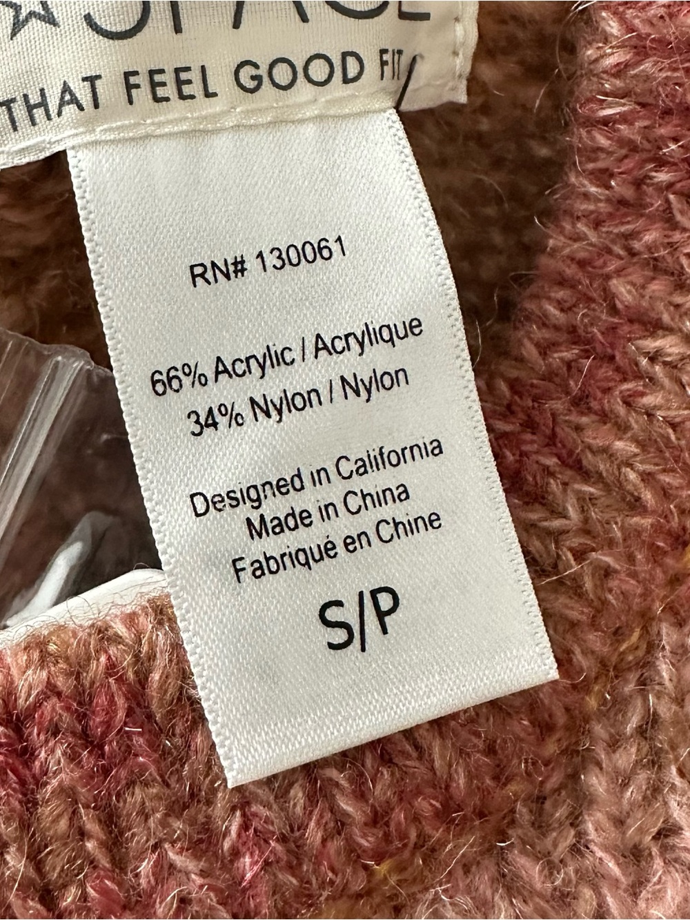 L*SPACE Rust Orange Red Balloon Sleeve Cropped Juniper Sweater Size S - Picture 7 of 12